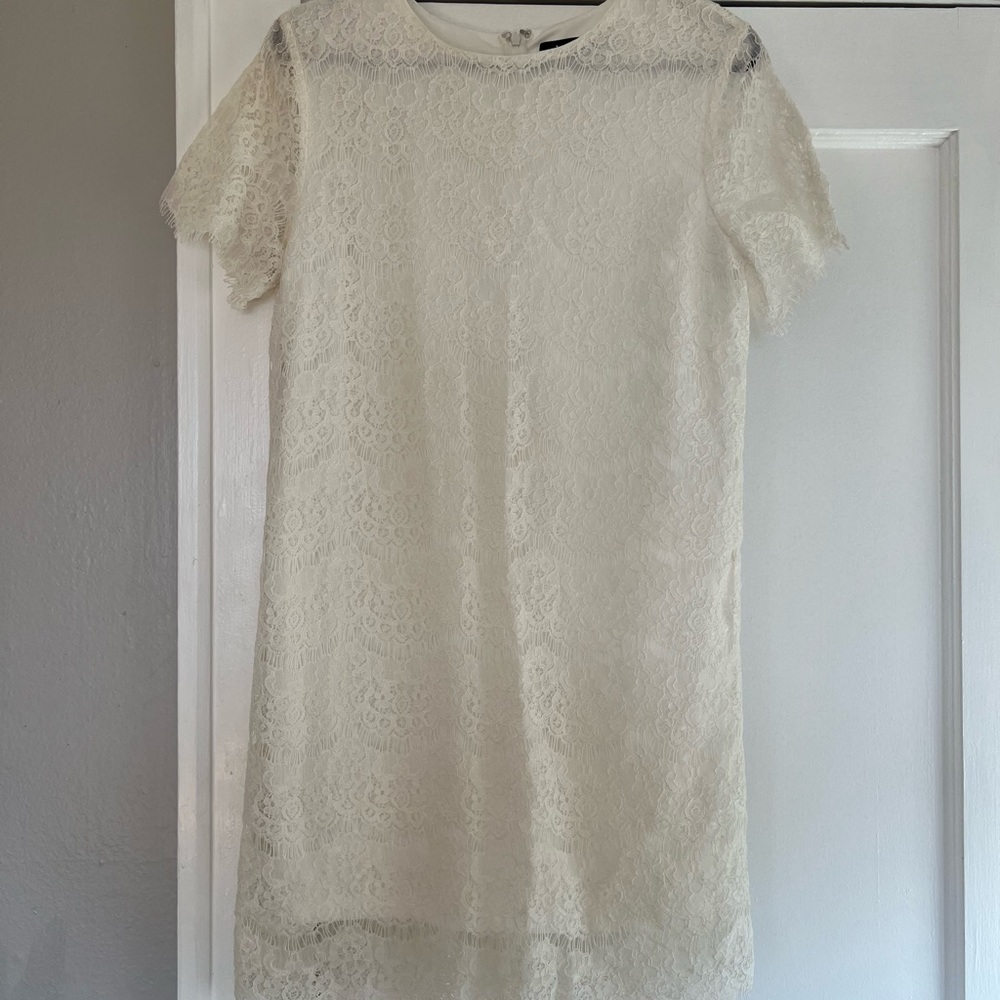 Lulus Bridal Dress - White/Ivory/Lace